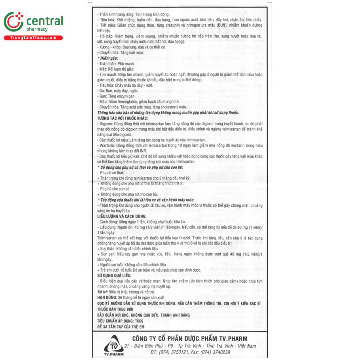 telmisartan 80mg tv pharm 7 F2811 telmisartan 80mg tv pharm 7 F2811