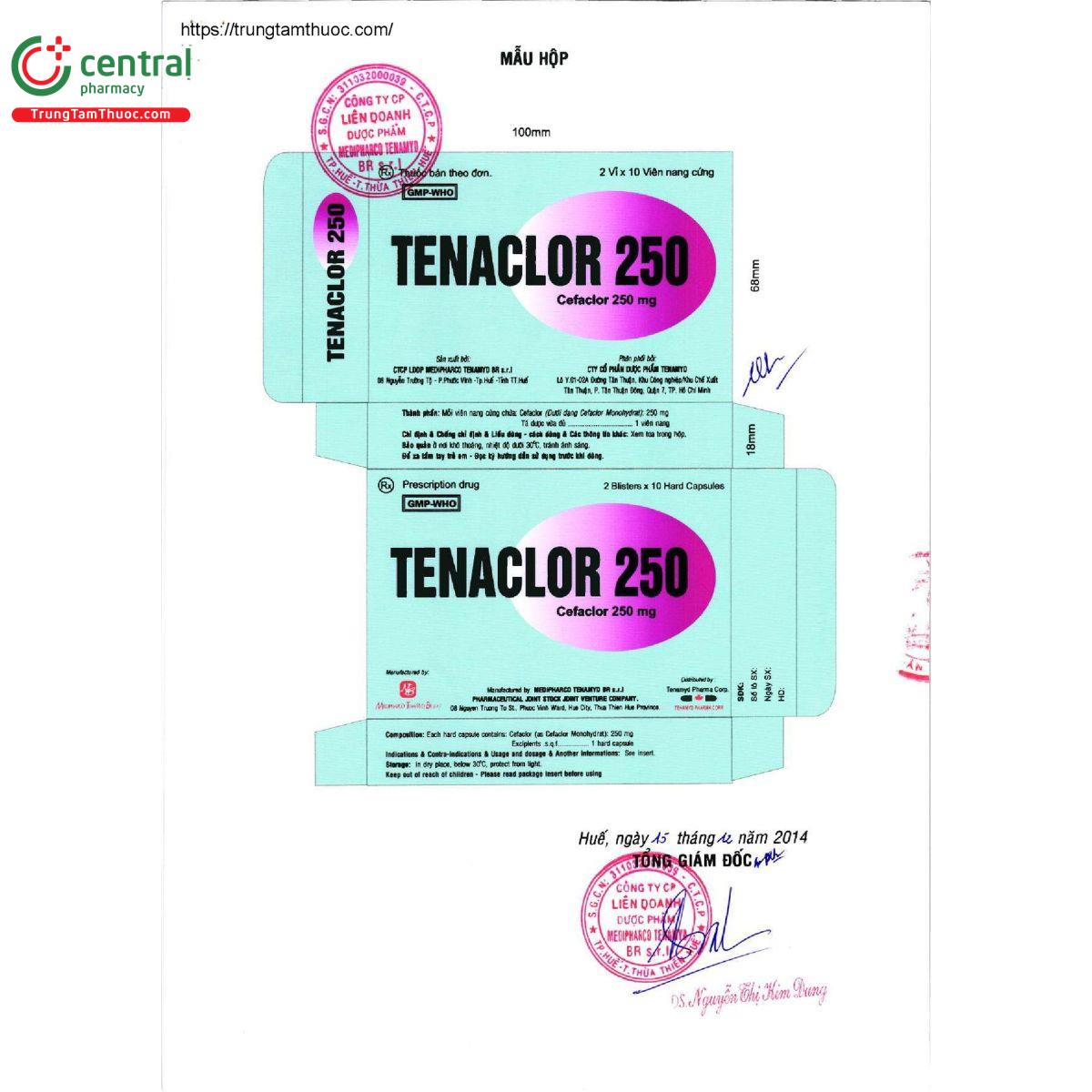 tenaclor 250 5 D1016 tenaclor 250 5 D1016