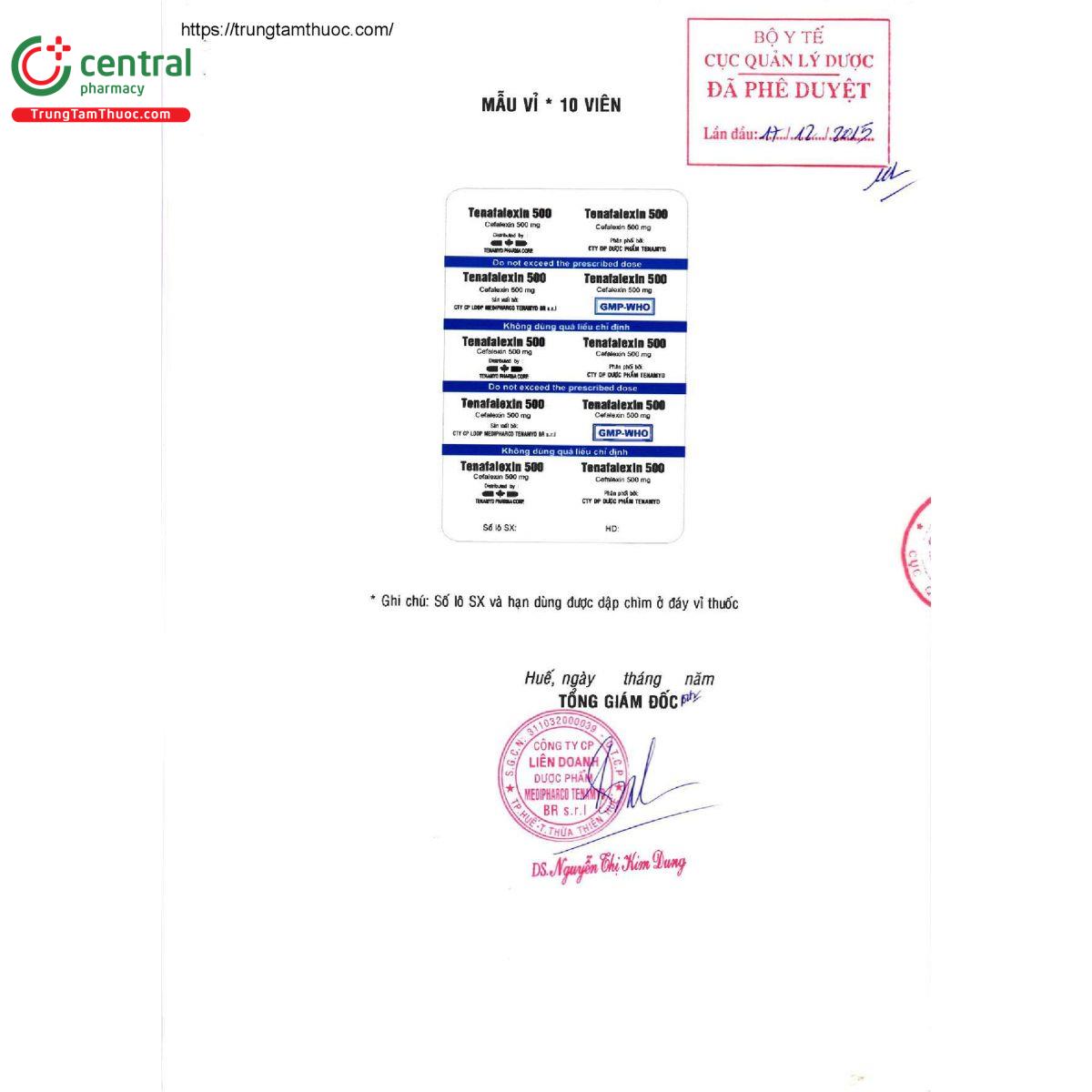 tenafalexin 500 6 V8774 tenafalexin 500 6 V8774