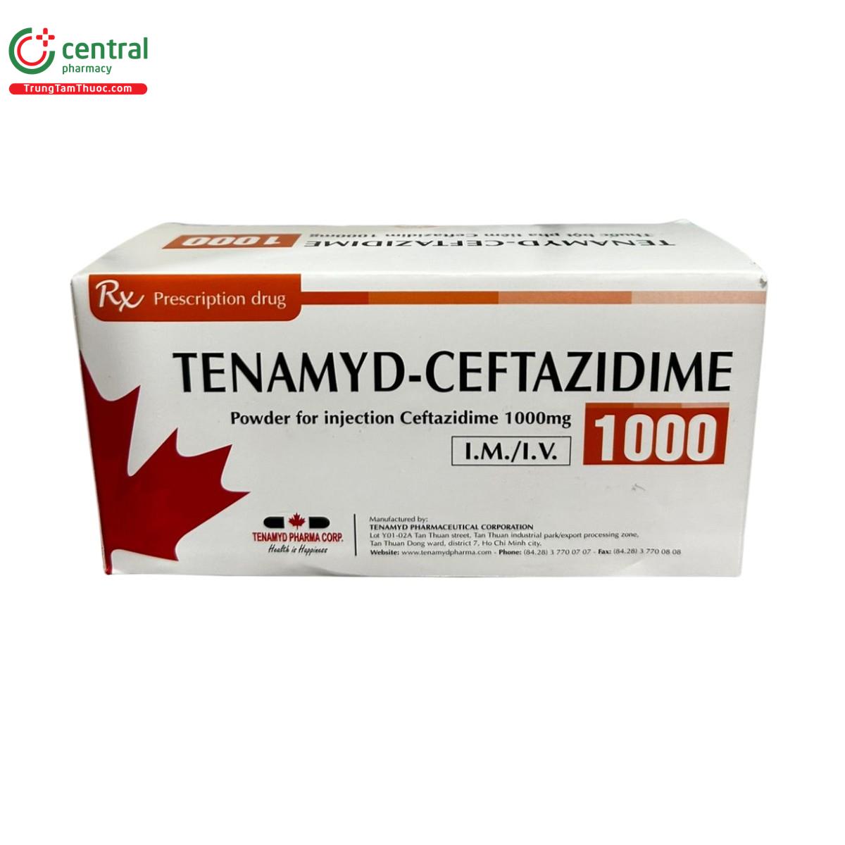 tenamyd ceftazidime 1000 6 O6540