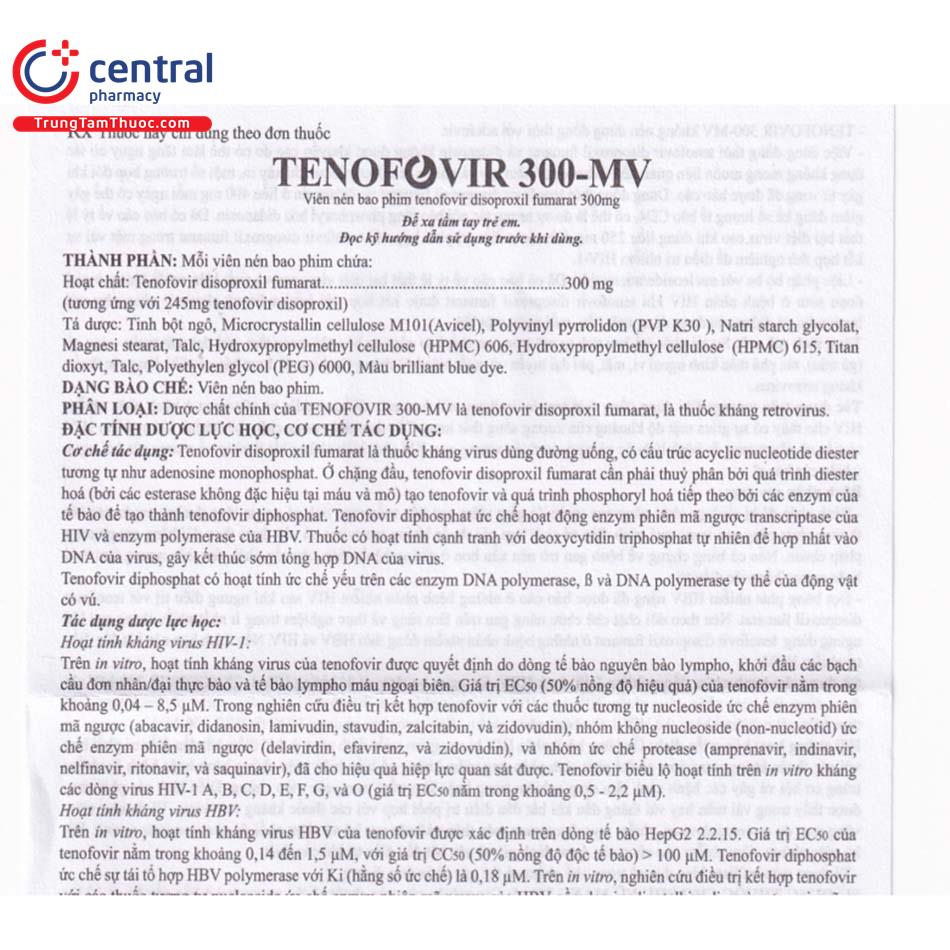 tenofovir 300 mv 6 E1236