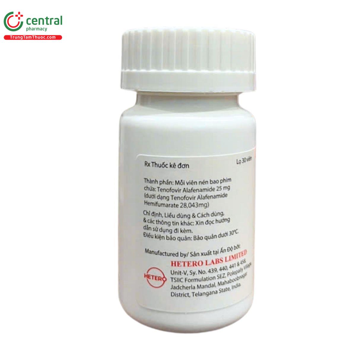 tenofovir alafenamide tablets 25mg hetero 12 L4066 tenofovir alafenamide tablets 25mg hetero 12 L4066