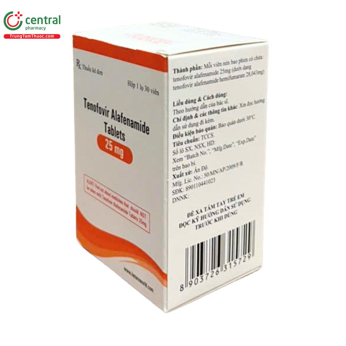 tenofovir alafenamide tablets 25mg hetero 6 L4645 tenofovir alafenamide tablets 25mg hetero 6 L4645