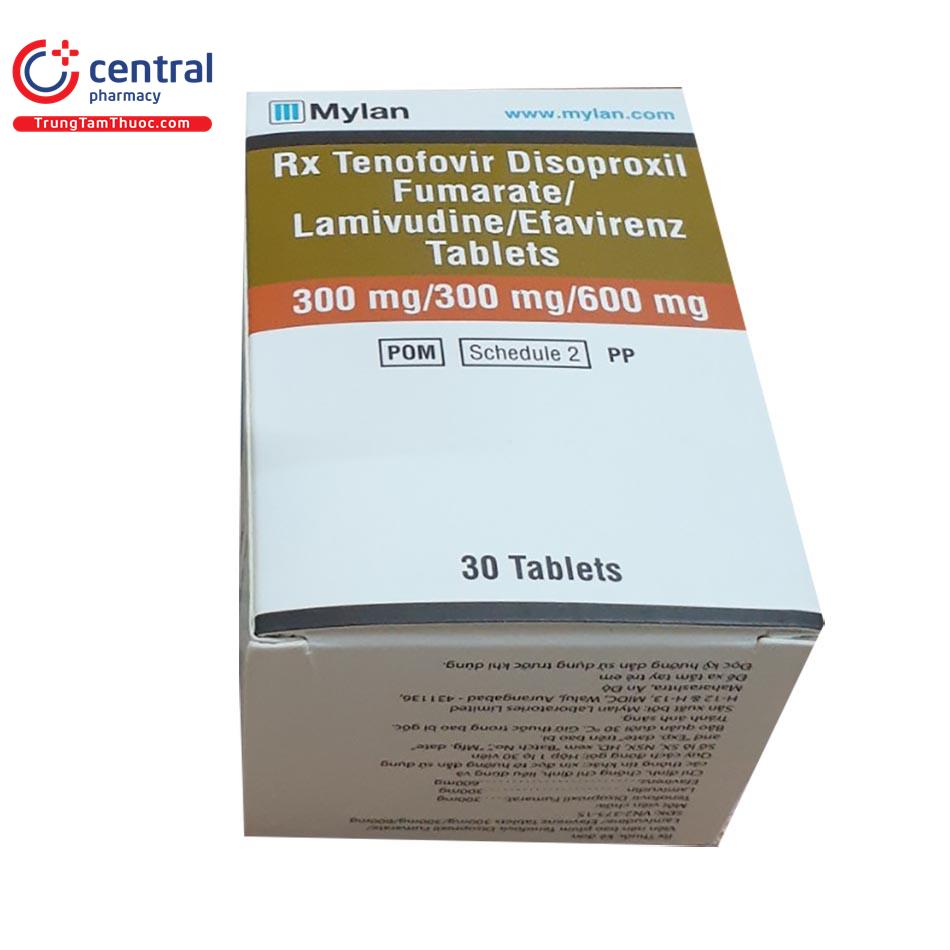 tenofovir disoproxil fumarate lamivudine efavirenz tablets 300mg 300mg 600mg 16 S7253