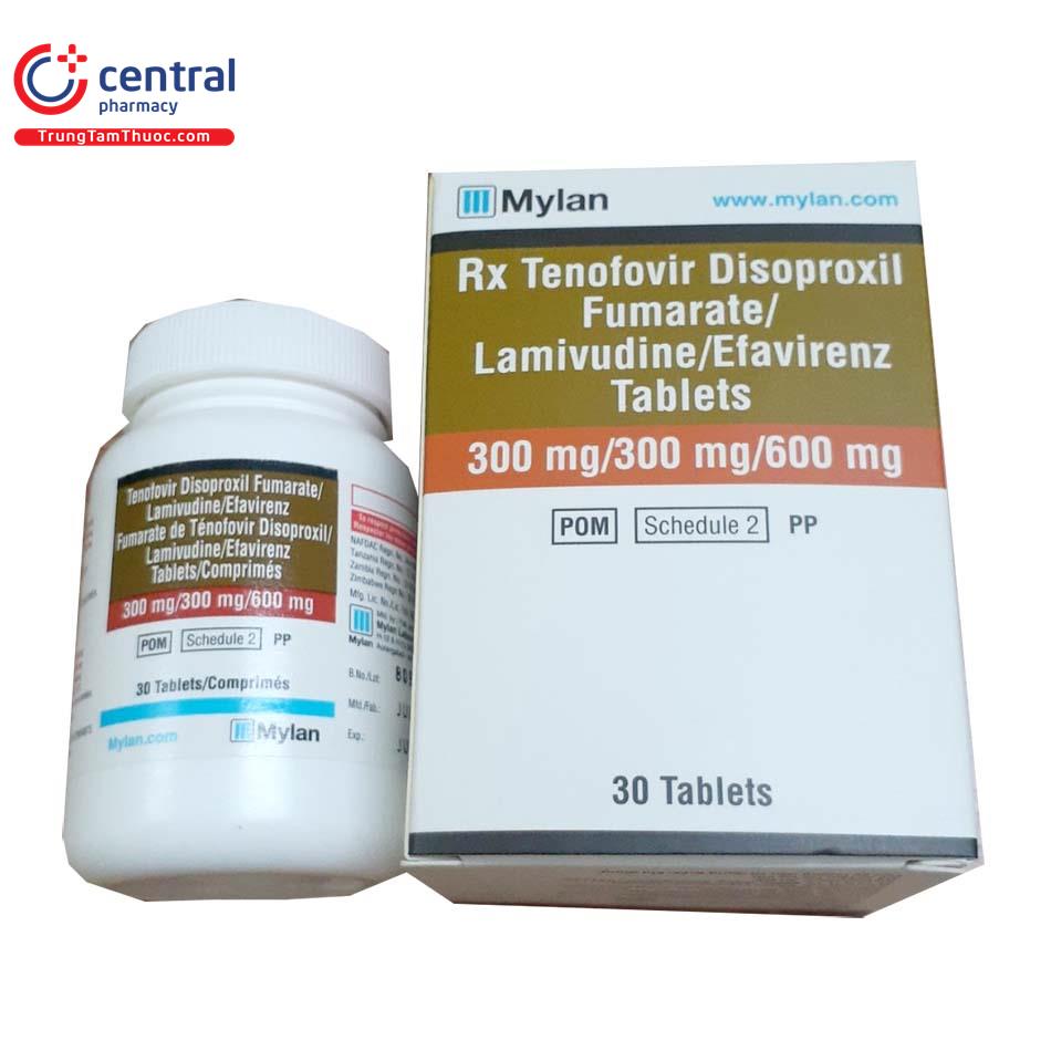 tenofovir disoproxil fumarate lamivudine efavirenz tablets 300mg 300mg 600mg 5 E1100