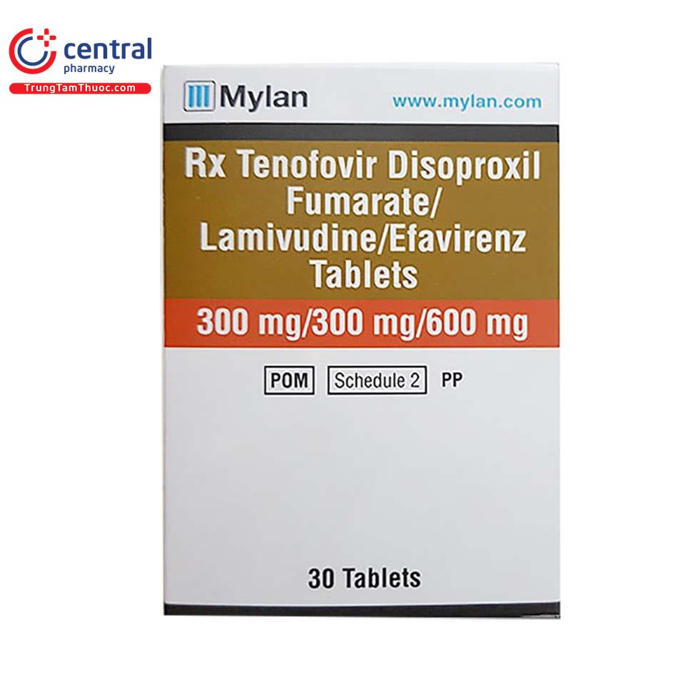 tenofovir disoproxil fumarate lamivudine efavirenz tablets 300mg 300mg 600mg 8 L4420