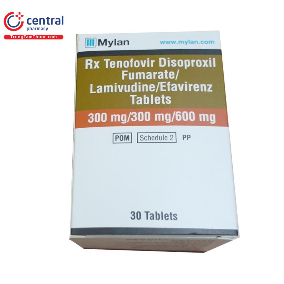 tenofovir disoproxil fumarate lamivudine efavirenz tablets 300mg 300mg 600mg 9 O5081