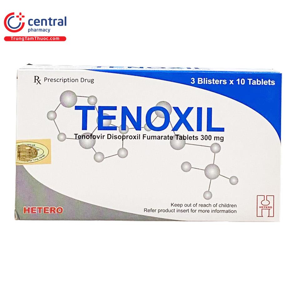 [CHÍNH HÃNG] Thuốc Tenoxil 300mg trị viêm gan siêu vi B mạn tính