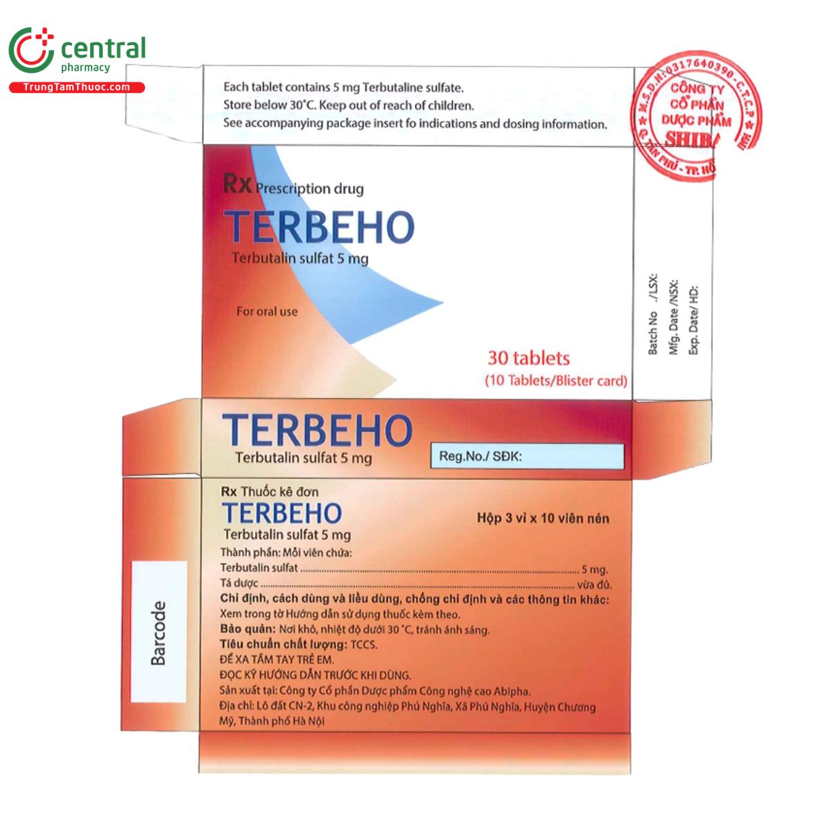 terbeho 5mg 2 A0456 terbeho 5mg 2 A0456