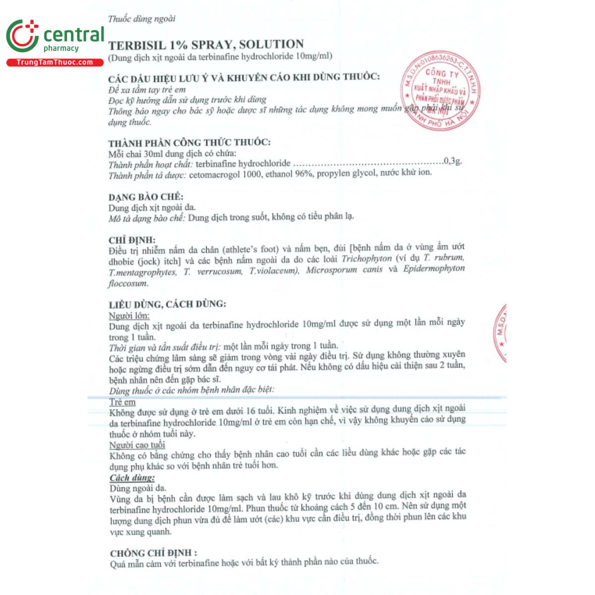 terbisil 1 spray solution 5 O5420