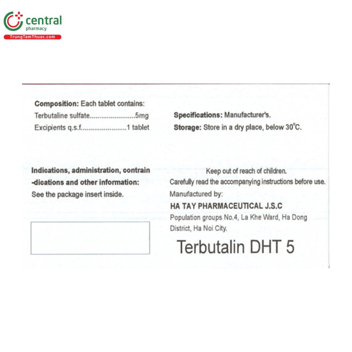 terbutalin dht 5mg 4 T8100 terbutalin dht 5mg 4 T8100