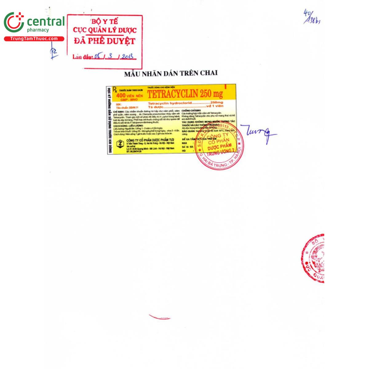 tetracyclin 250mg dopharma 3 T7708