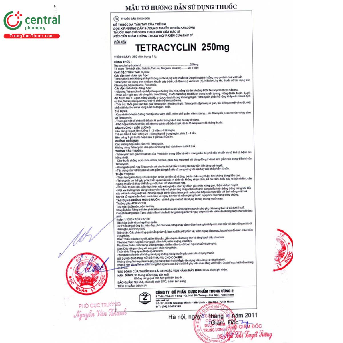 tetracyclin 250mg dopharma 4 C1458