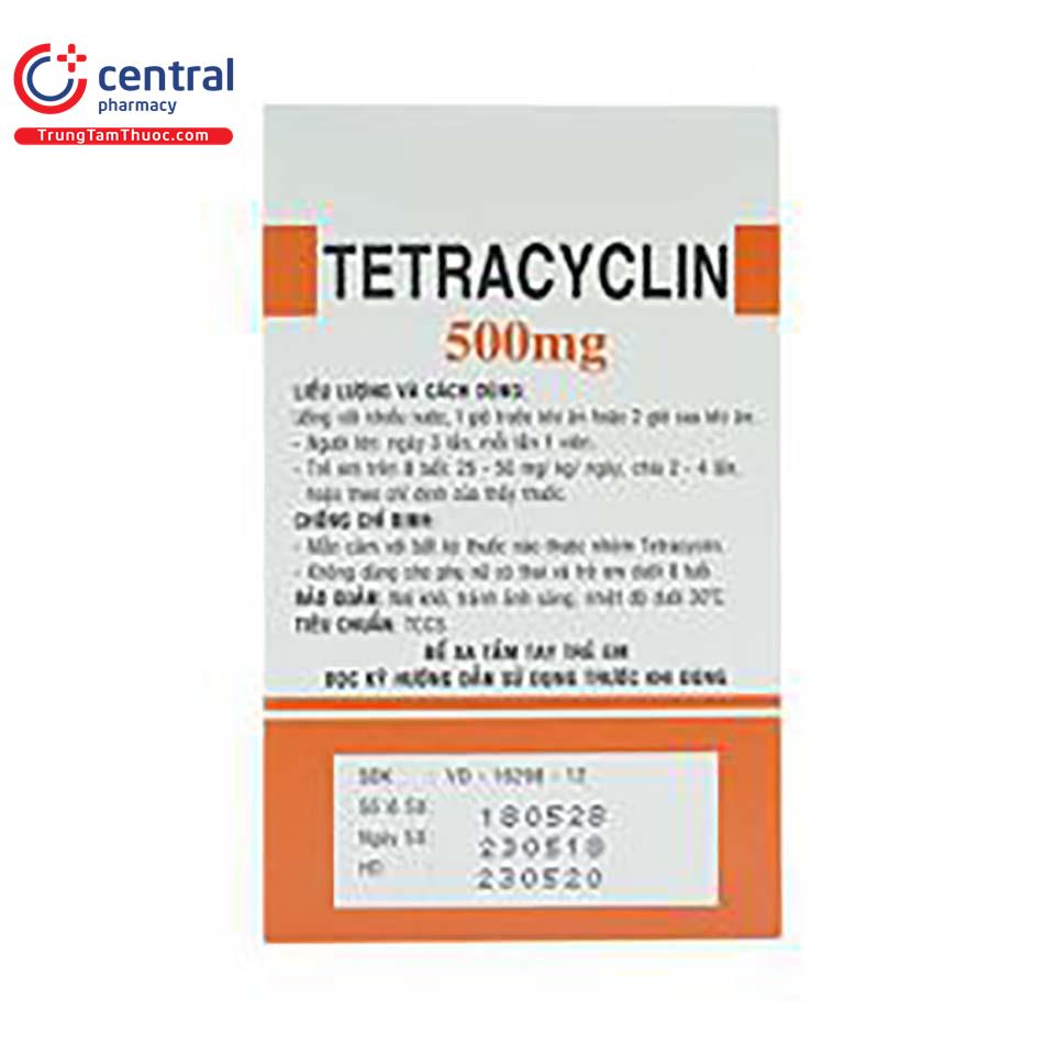 tetracyclin 500mg tw25 6 A0800