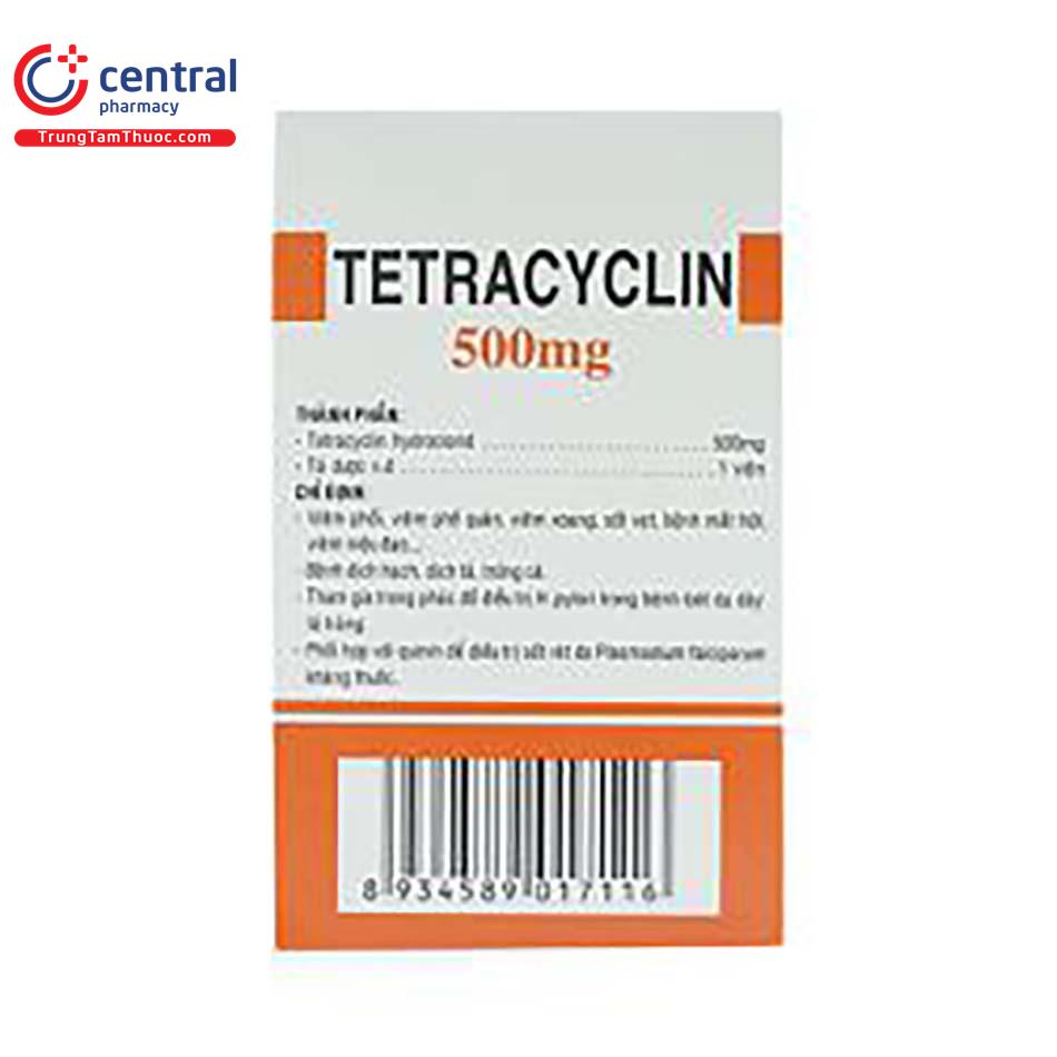 tetracyclin 500mg tw25 7 D1535