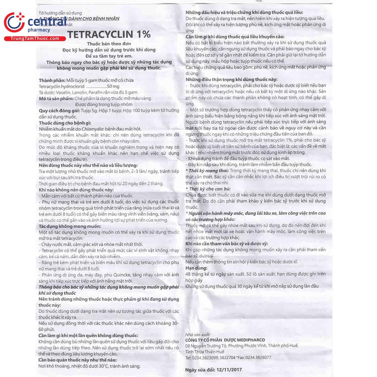 tetracyclin medipharco 8 M5780