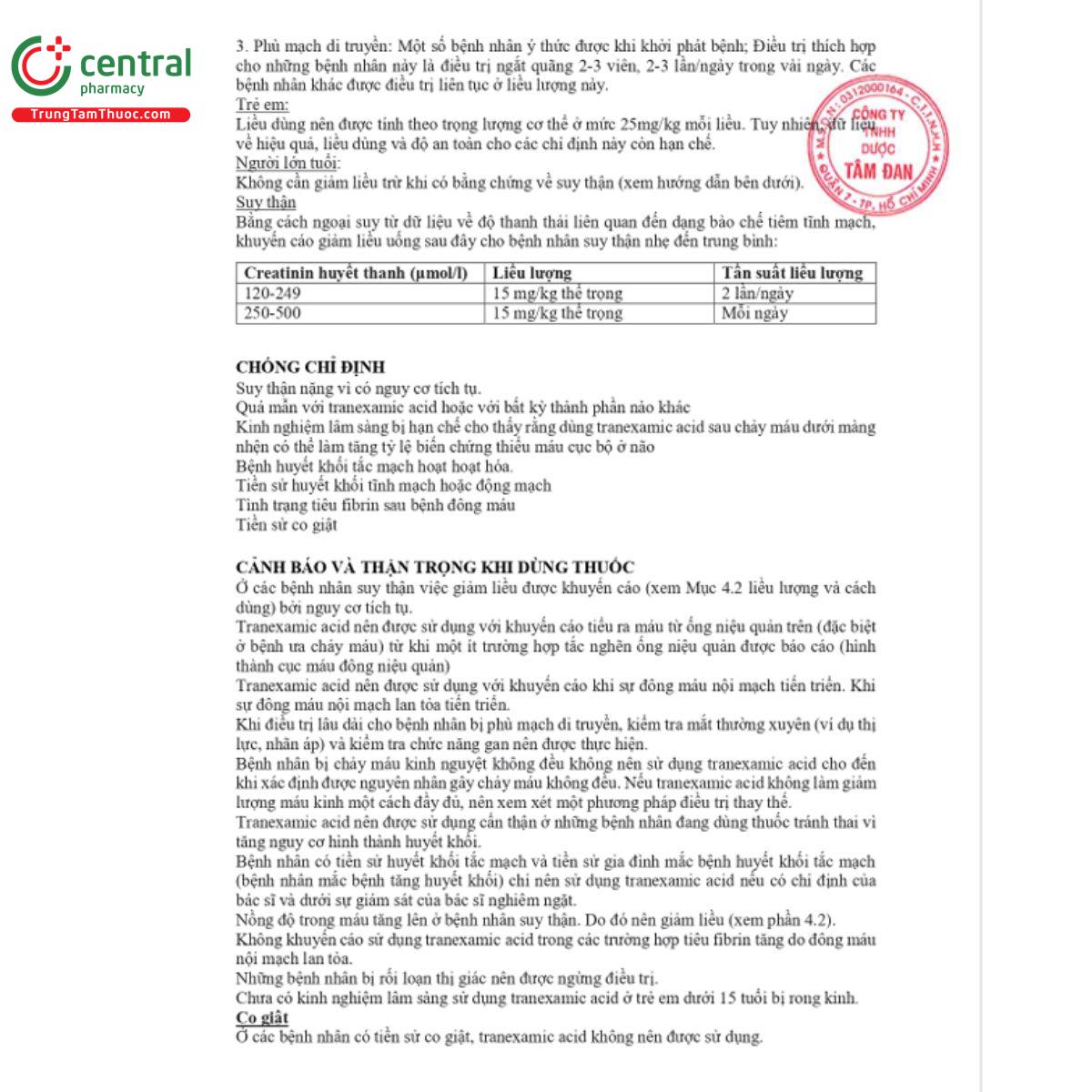 texamic 500mg 3 D1607