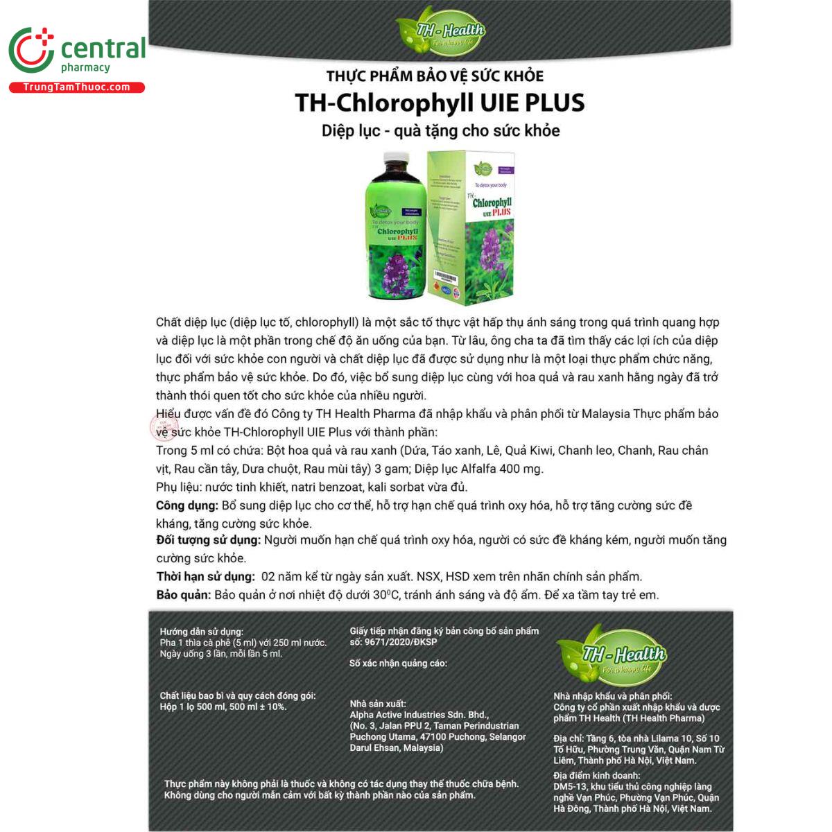 th chlorophyll uie plus 8 H2706