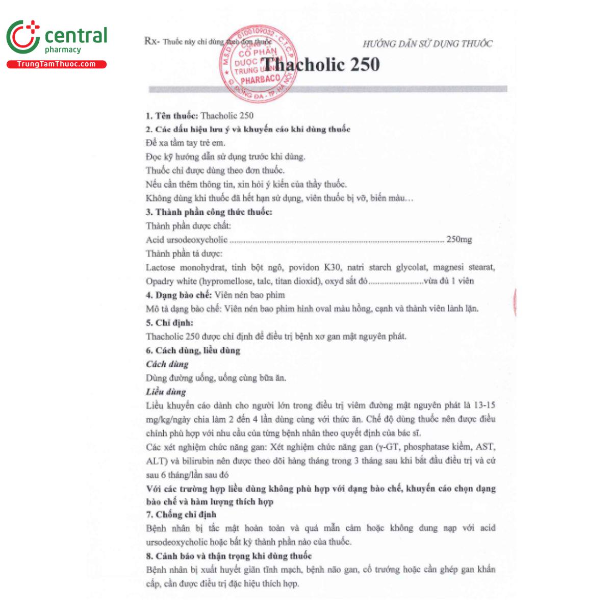 thacholic 250mg 4 P6335