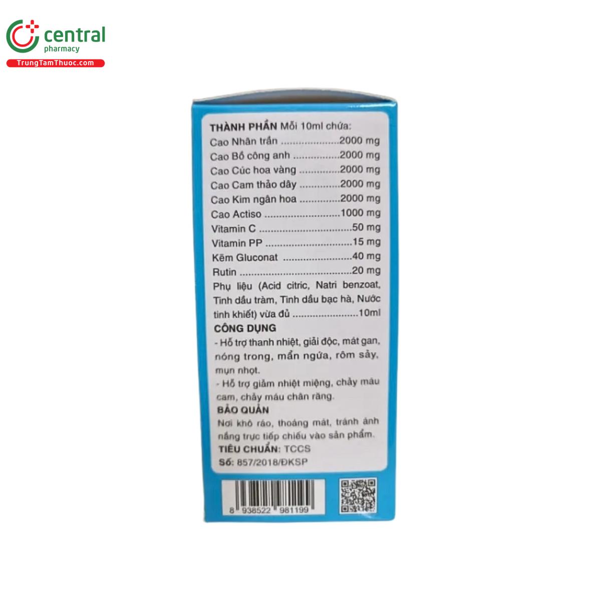 thanh nhiet tieu doc sanfobee 3 V8810