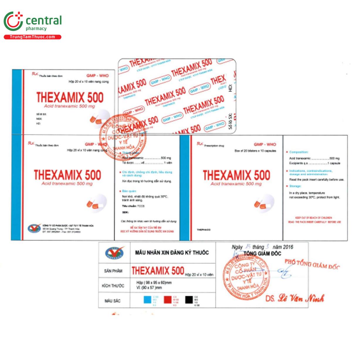thexamix 500mg 4 B0343 thexamix 500mg 4 B0343