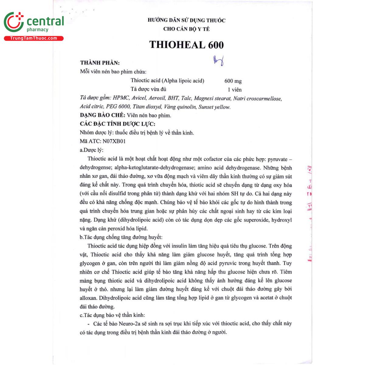 thioheal 600 10 S7781 thioheal 600 10 S7781