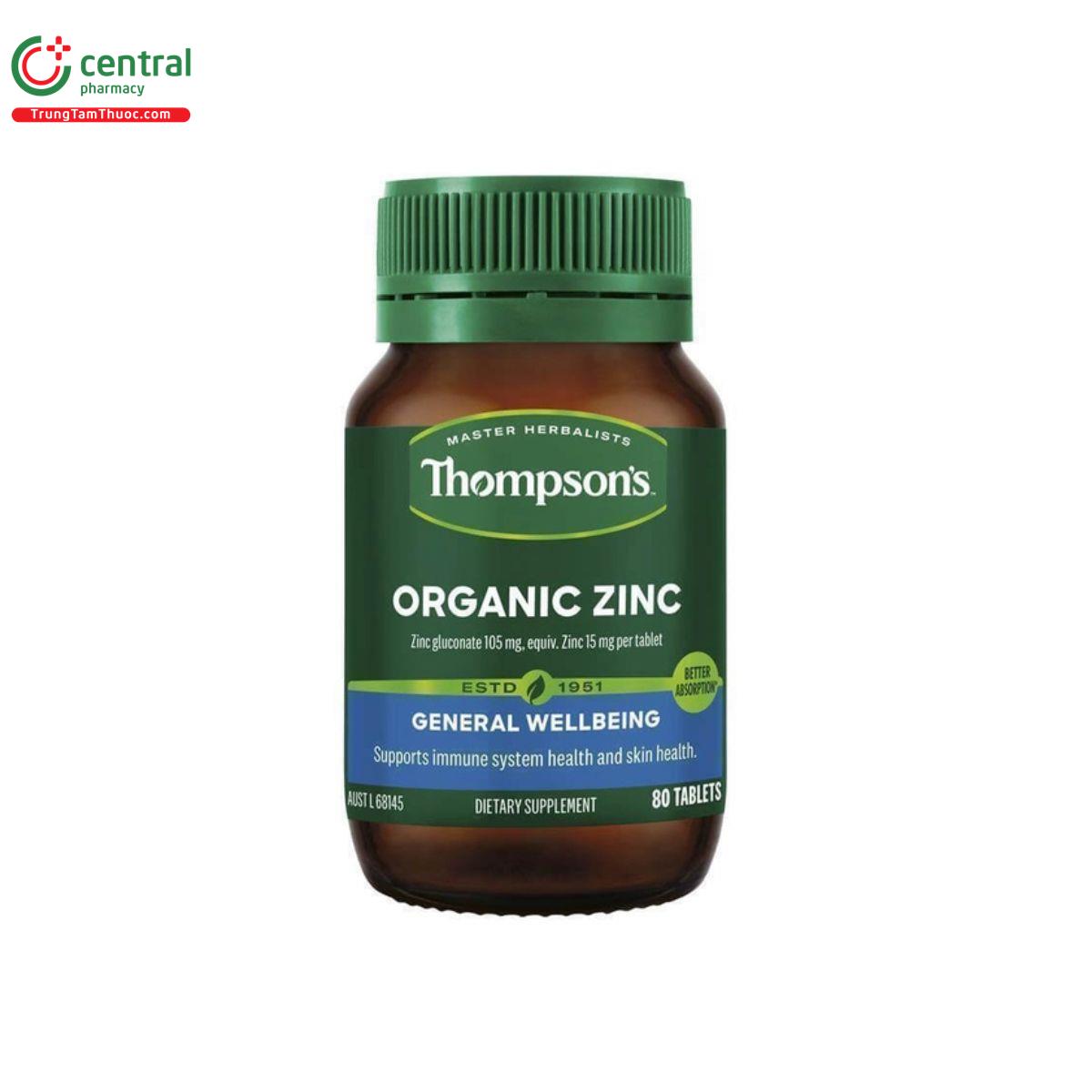 thompson organic zinc 1 T7573
