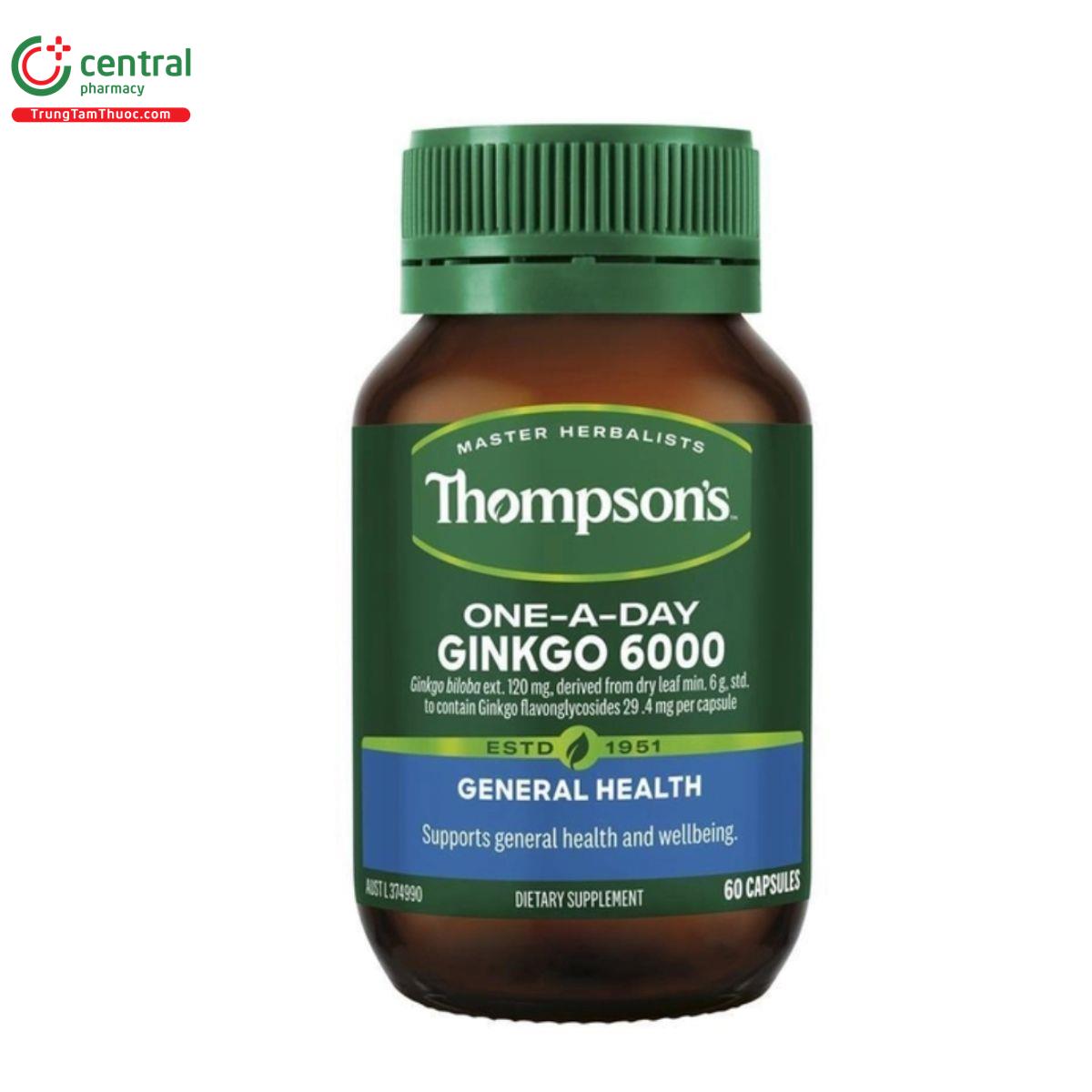 thompsons one a day ginkgo 6000 4 R7333