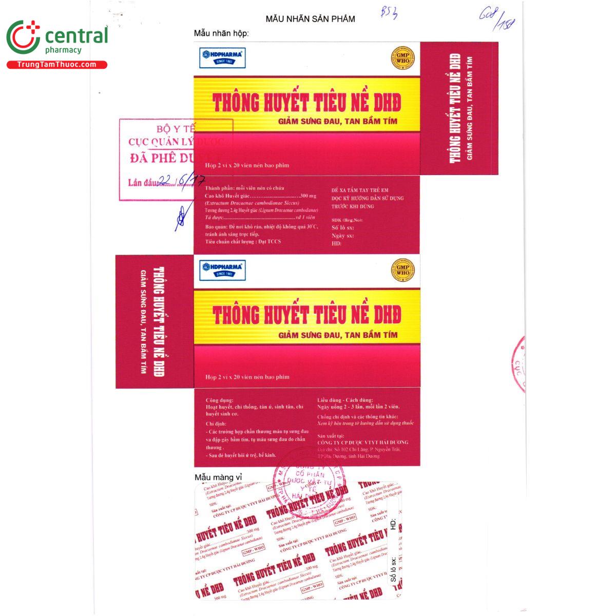 thong huyet tieu ne dhd 6 G2544 thong huyet tieu ne dhd 6 G2544