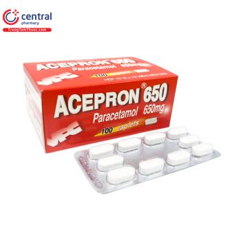 Acepron 650 (10 Vỉ x 10 Viên)