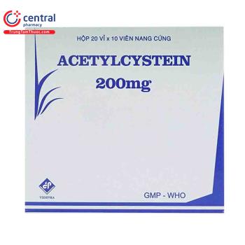 Acetylcystein 200mg Vidipha ( vỉ )