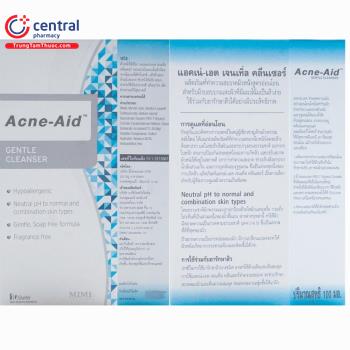 CHÍNH HÃNG Acne Aid Gentle Cleanser 100ml làm sạch da mụn