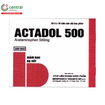 Actadol 500mg Medipharco
