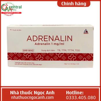 Adrenalin 1mg/1ml Vinphaco (hộp 10 ống)