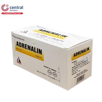 Adrenalin 1mg/1ml Vinphaco (Hộp 50 ống)