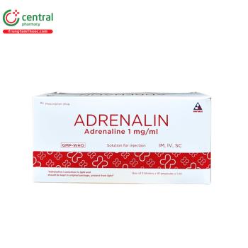 Adrenalin 1mg/1ml Vinphaco (Hộp 50 ống)