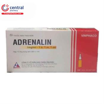 Adrenalin 1mg/1ml Vinphaco (hộp 10 ống)