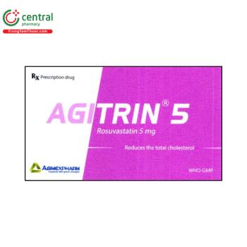 Thuốc Agitrin 5 Điều trị tăng cholesterol máu, dự phòng biến cố tim mạch