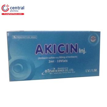 [CHÍNH HÃNG] Thuốc Akicin Inj. điều trị các bệnh nhiễm khuẩn nặng