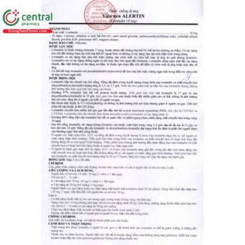 Thuốc Alertin 10mg -Điều trị viêm mũi dị ứng, nổi mề đay vô căn, ngứa
