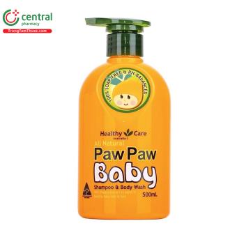 All Natural Paw Paw Baby Shampoo & Body Wash 500ml