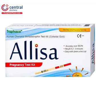 Que thử Thai Quick Test Allisa: Hãy trải nghiệm que thử thai Quick Test Allisa để có được kết quả mang thai chính xác trong thời gian ngắn nhất. Với độ nhạy và độ chính xác cao, Quick Test Allisa sẽ là giải pháp tốt nhất cho những cặp đôi đang mong chờ có thêm thành viên.