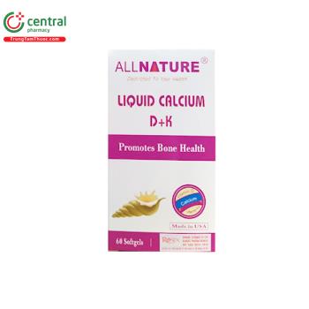 Allnature Liquid Calcium D+K
