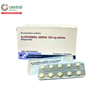 Alopurinol Arena 100mg Tablets