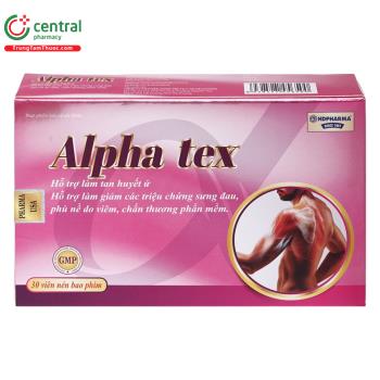 Thuốc Alpha Tex Giúp giảm tình trạng sưng viêm, phù nề do chấn thương