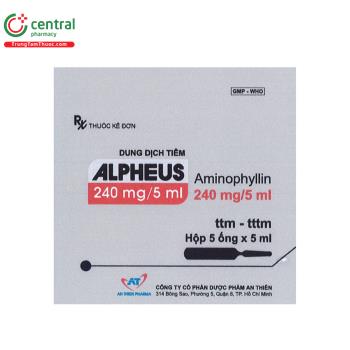 Thuốc Alpheus 240mg/5ml - Điều trị co thắt phế quản do hen phế quản