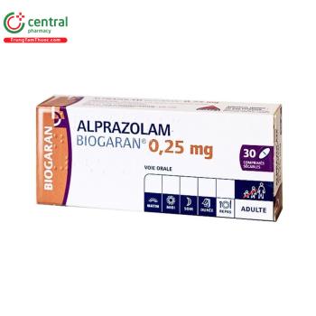 Alprazolam Biogaran 0,25mg