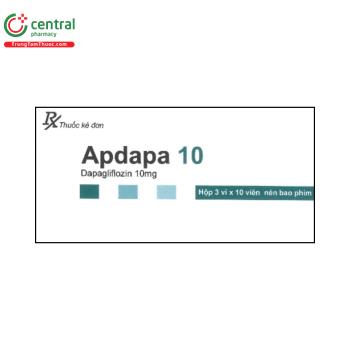 Thuốc Apdapa 10 kiểm soát đường huyết, cải thiện suy tim, bảo vệ thận