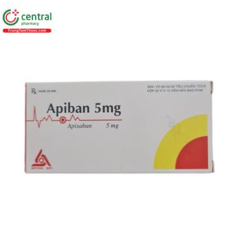 Thuốc Apiban 5mg - Phòng ngừa biến cố thuyên tắc huyết khối tĩnh mạch