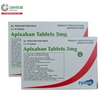 Apixaban Tablets 5mg Zydus